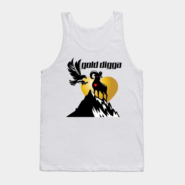 Gold Digga Tank Top by keshanDSTR